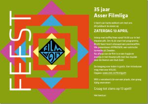 Uitnodiging 35 jaar Asser Filmliga